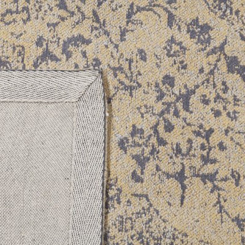 Vintage Floor Rug - Therese Yellow/Grey