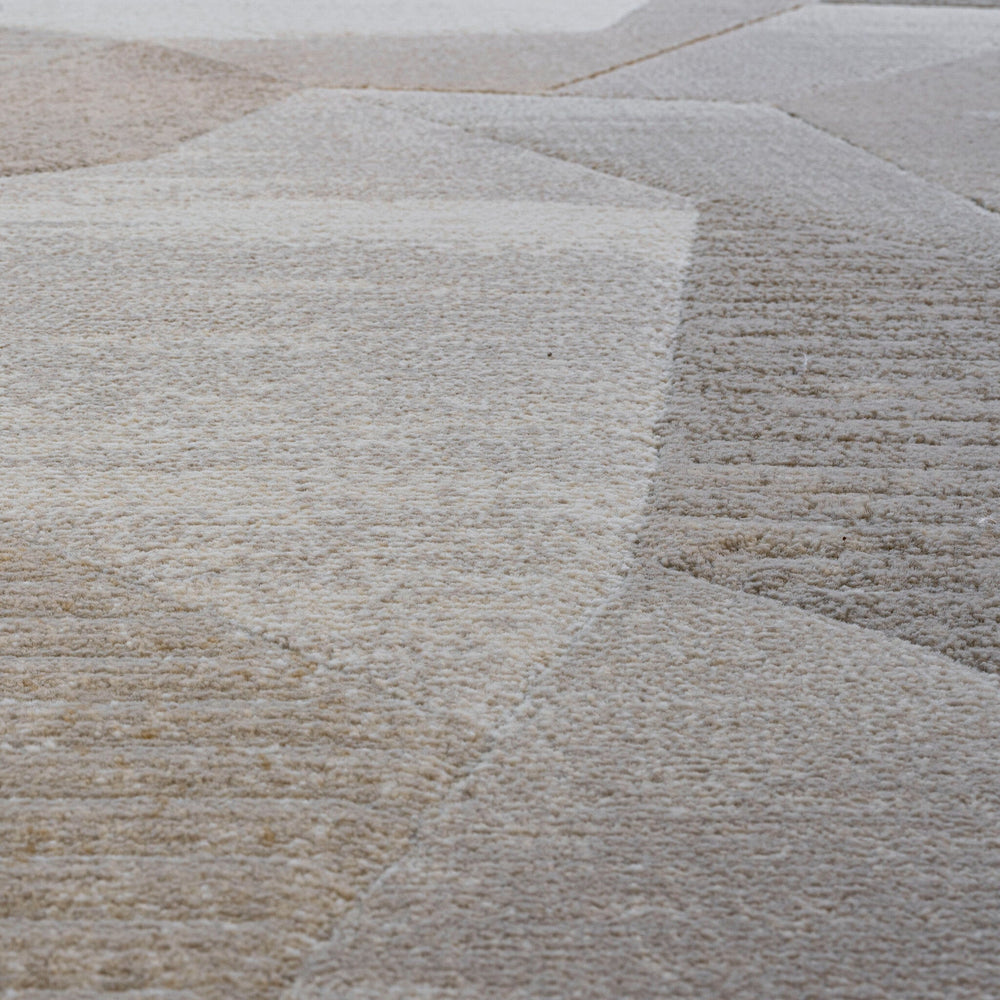 Abstract Floor Rug - Axil Taupe 6575