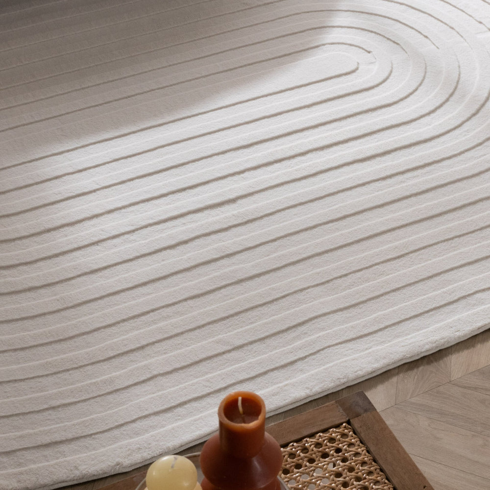 Irregular Rug - Flowy Arch Cream
