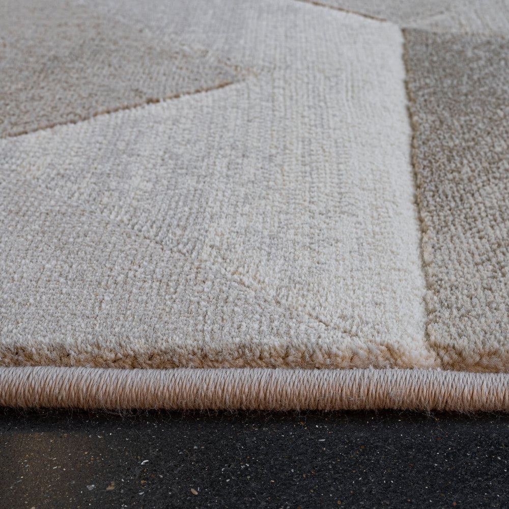 Abstract Floor Rug - Axil Taupe 6575