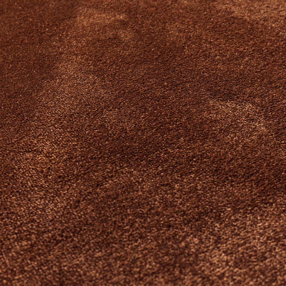 Round washable rug - Clean Rust