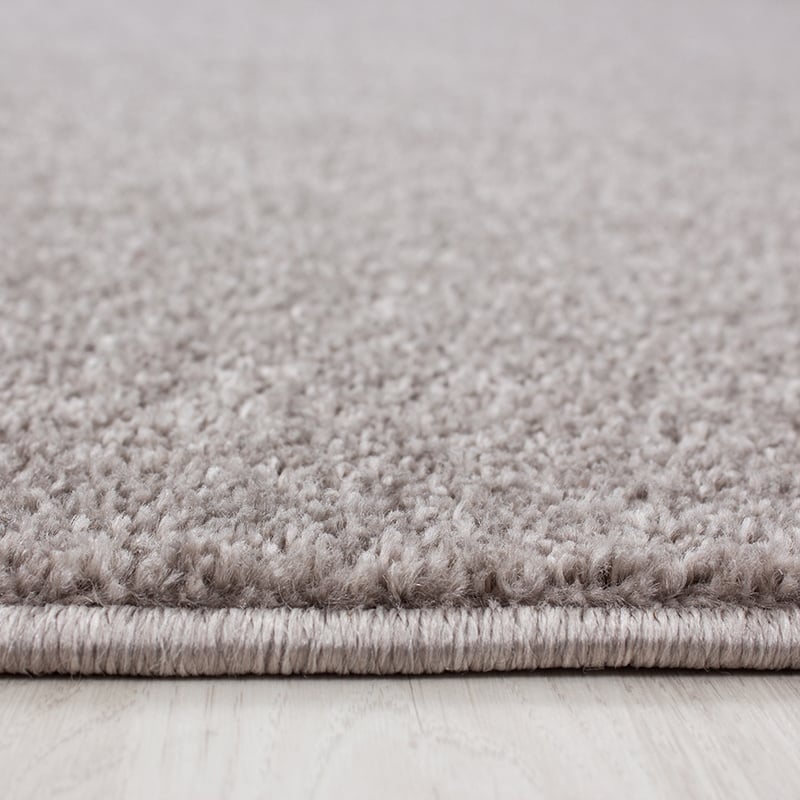 Round low-pile floor rug - Asa Beige
