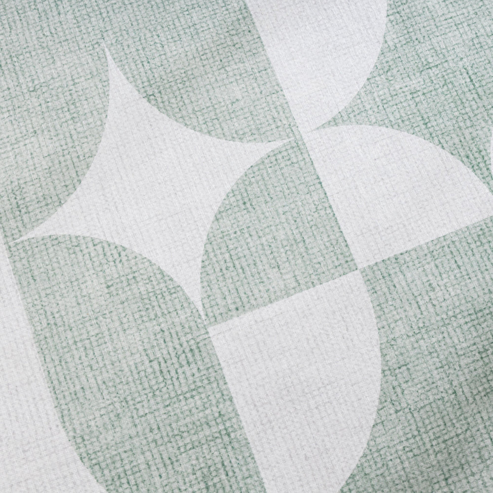 Abstract Outdoor Rug - Groovy Tiles Green
