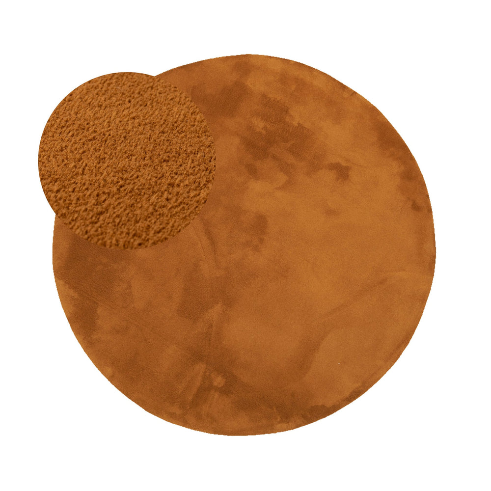 Round Washable Rug - Vivid Terra