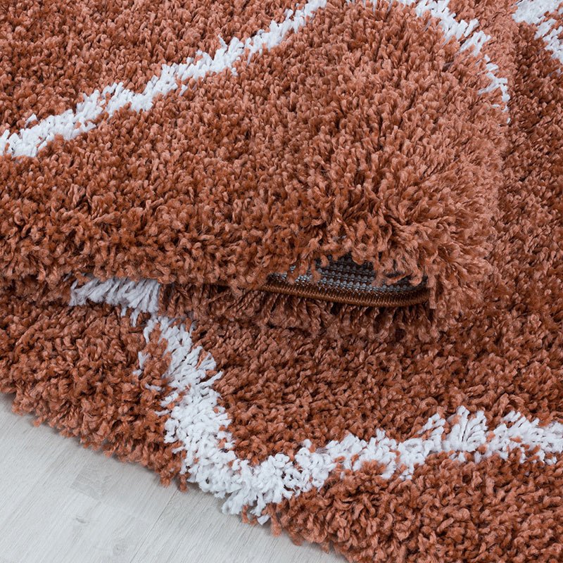 Berber Rug - Agadir Lines Terra/Cream