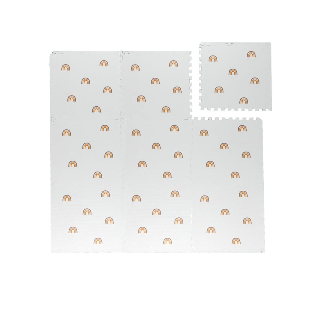 Foam puzzle mat - Alfie XL Rainbow White