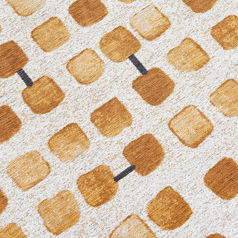 Abstract floor rug - Cobblestone Peach Party 9346