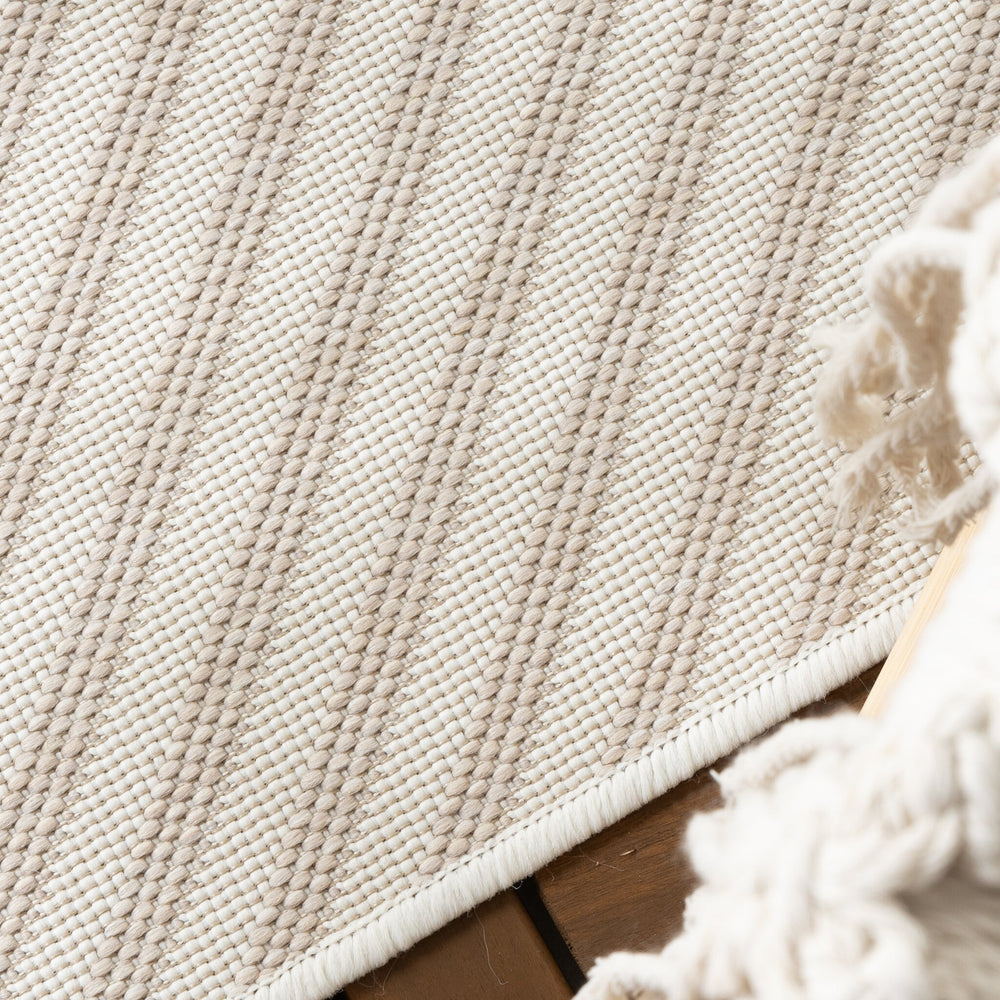 Outdoor Rug Capri Lines Beige Cream