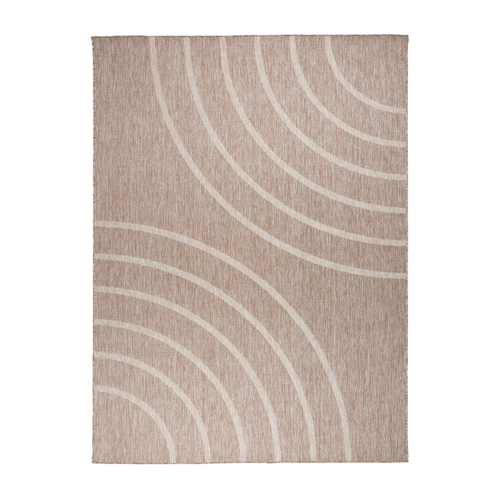 Indoor & Outdoor Rug – Sierra Curves Beige/Cream