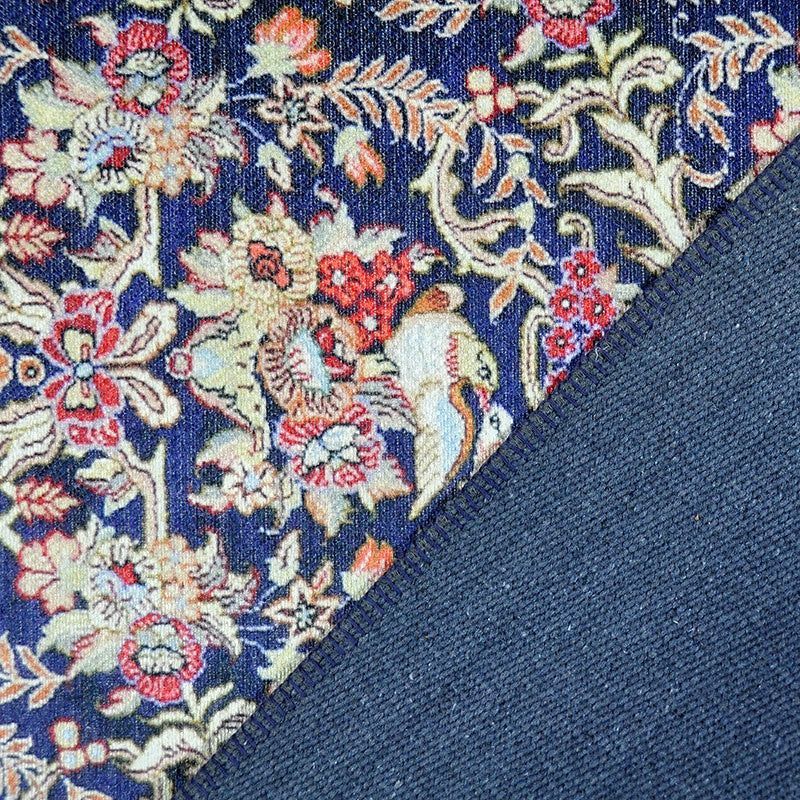 Vintage Floor Rug - Nadine Blue/Red