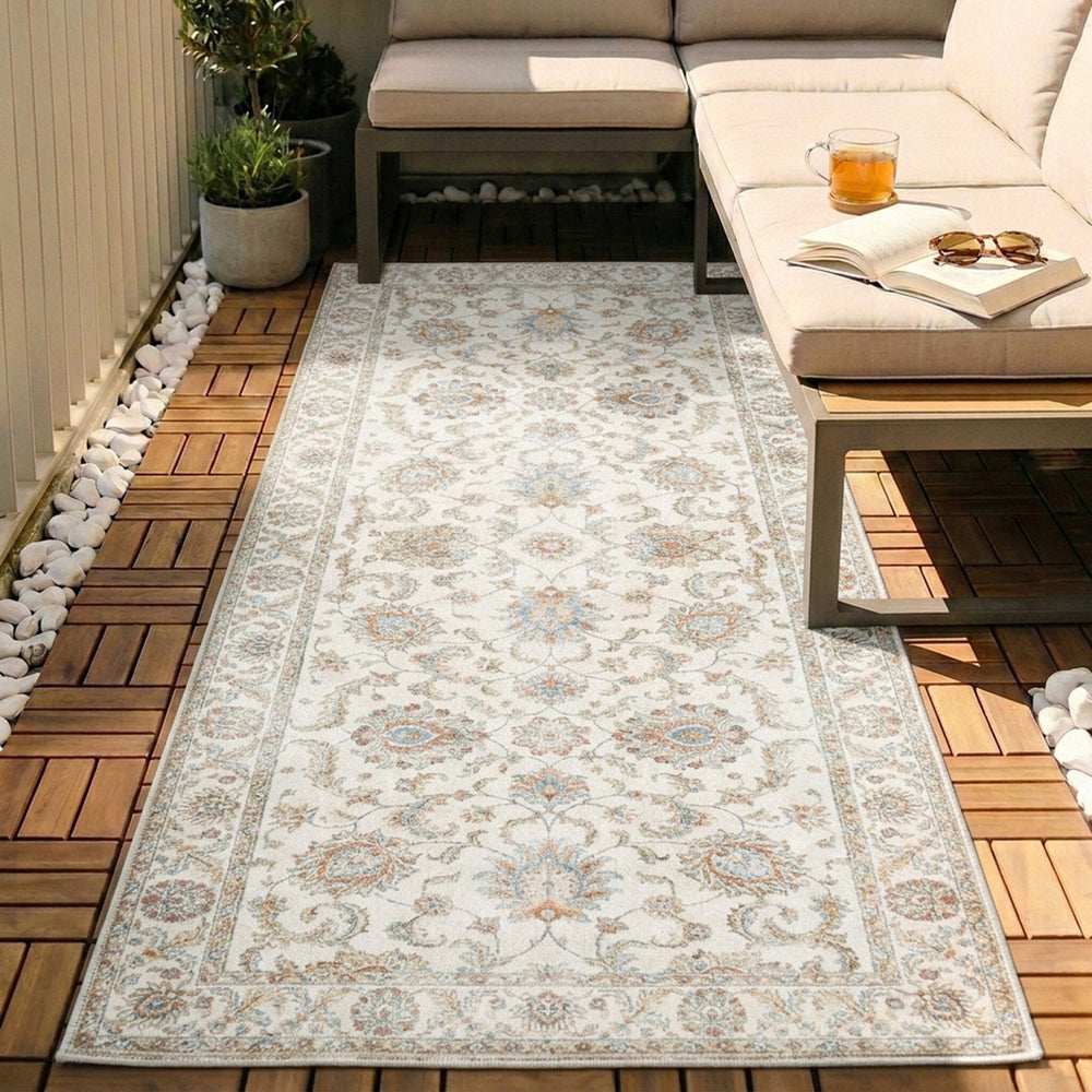 Washable Runner - Domingo Oriental White