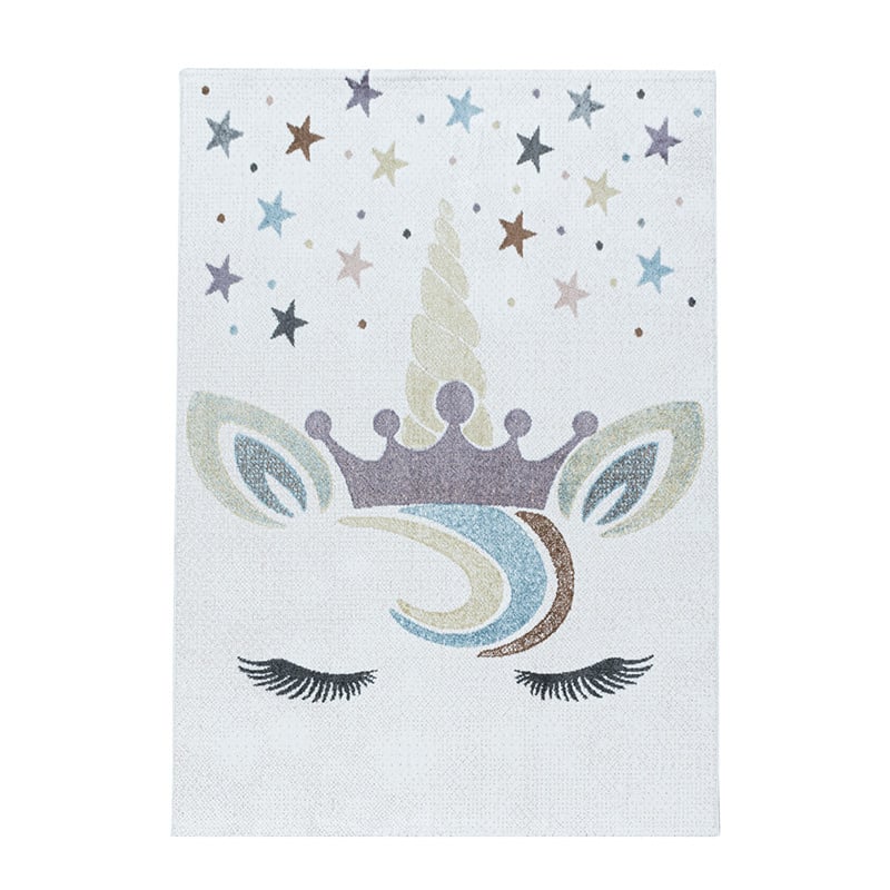Children's floor rug Unicorn - Lucy White