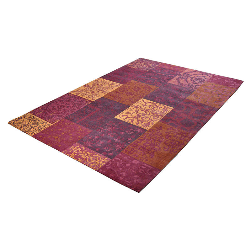 Patchwork floor rug - Delany Red