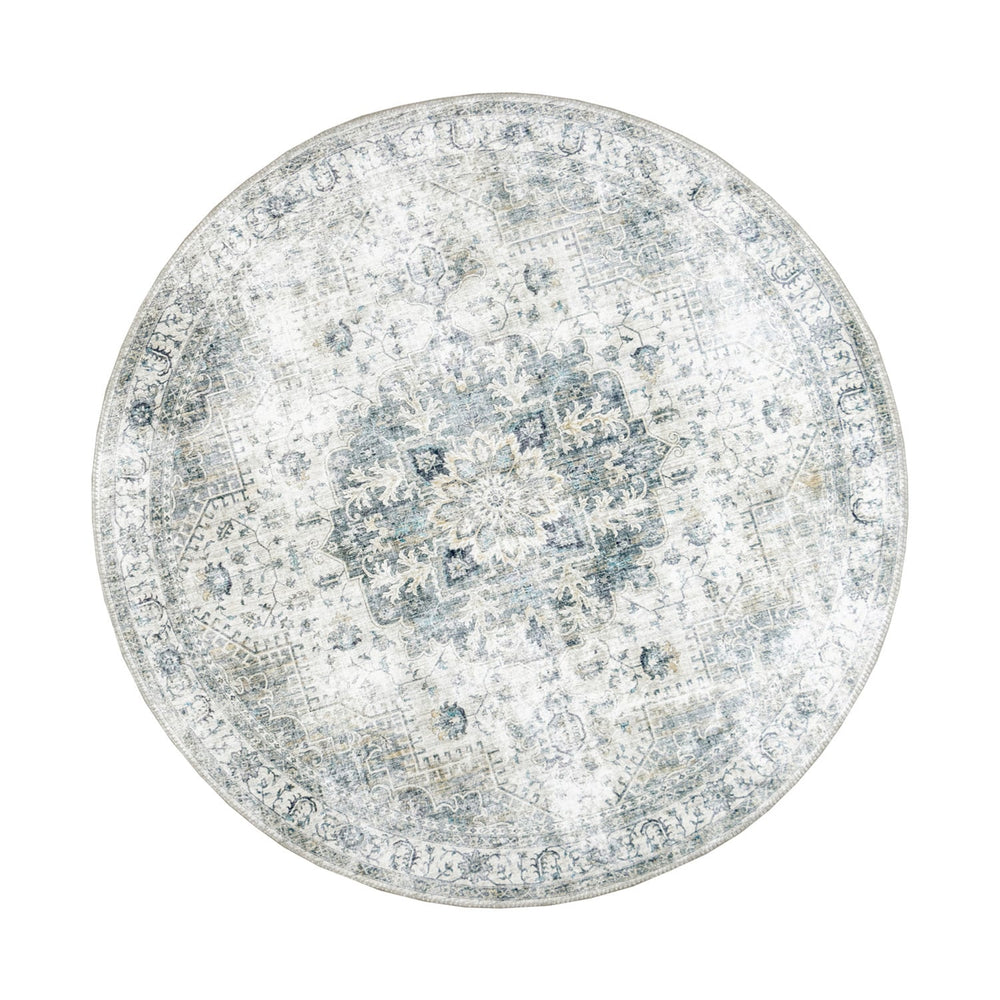 Round Vintage Rug - Lago Grey