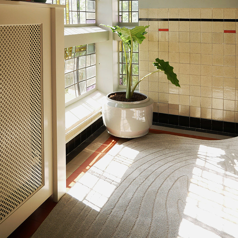 Organic floor rug - Vince 6161 White