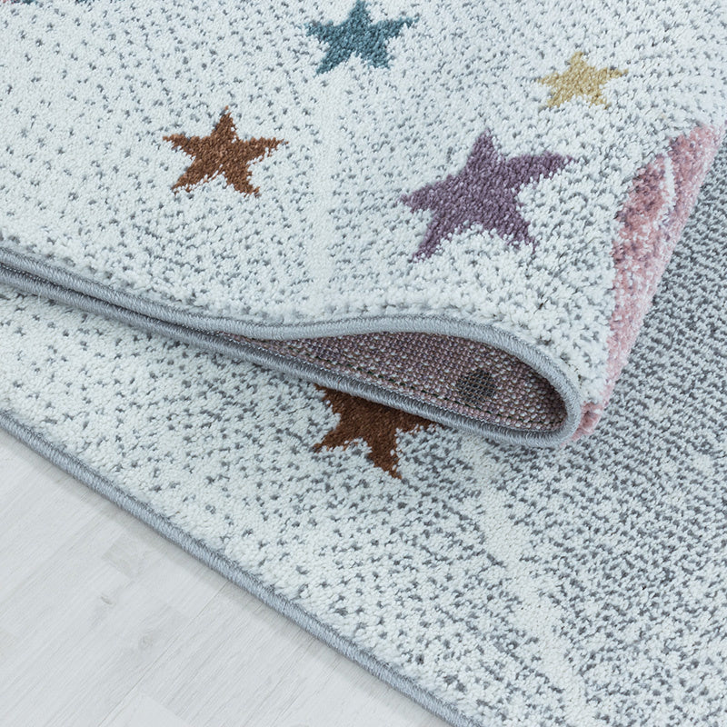 Children's Floor Rug - Fleurtje Planets White
