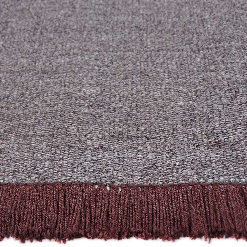Wool Area Rug - Quentin Blue/Burgundy