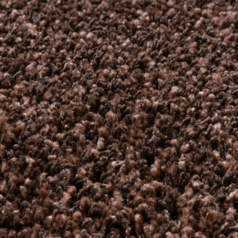 Round shaggy rug - Yves Brown