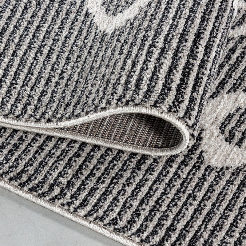 Berber floor rug - Thama Raviel Black