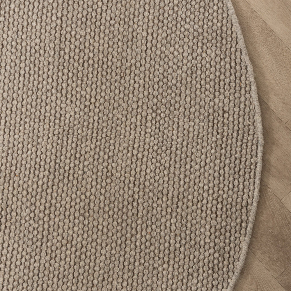 Round Wool Rug - Bliss Beige/Brown