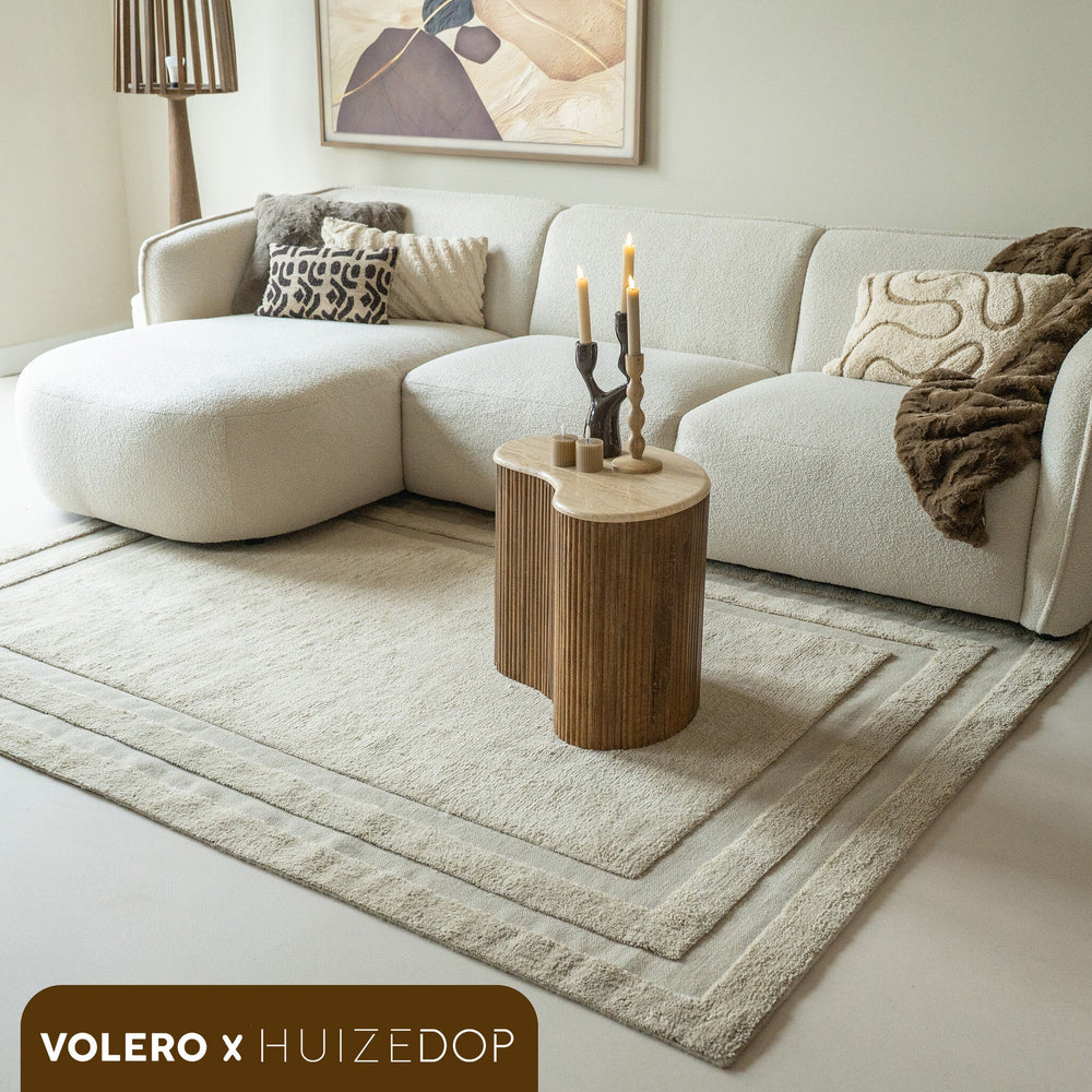 Wool Rug – Judith Border Greige