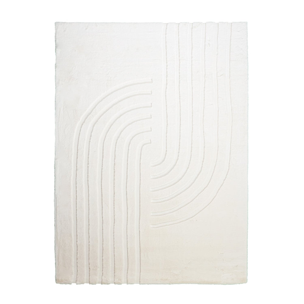 Soft High Pile Rug - Carvy Curves Cream