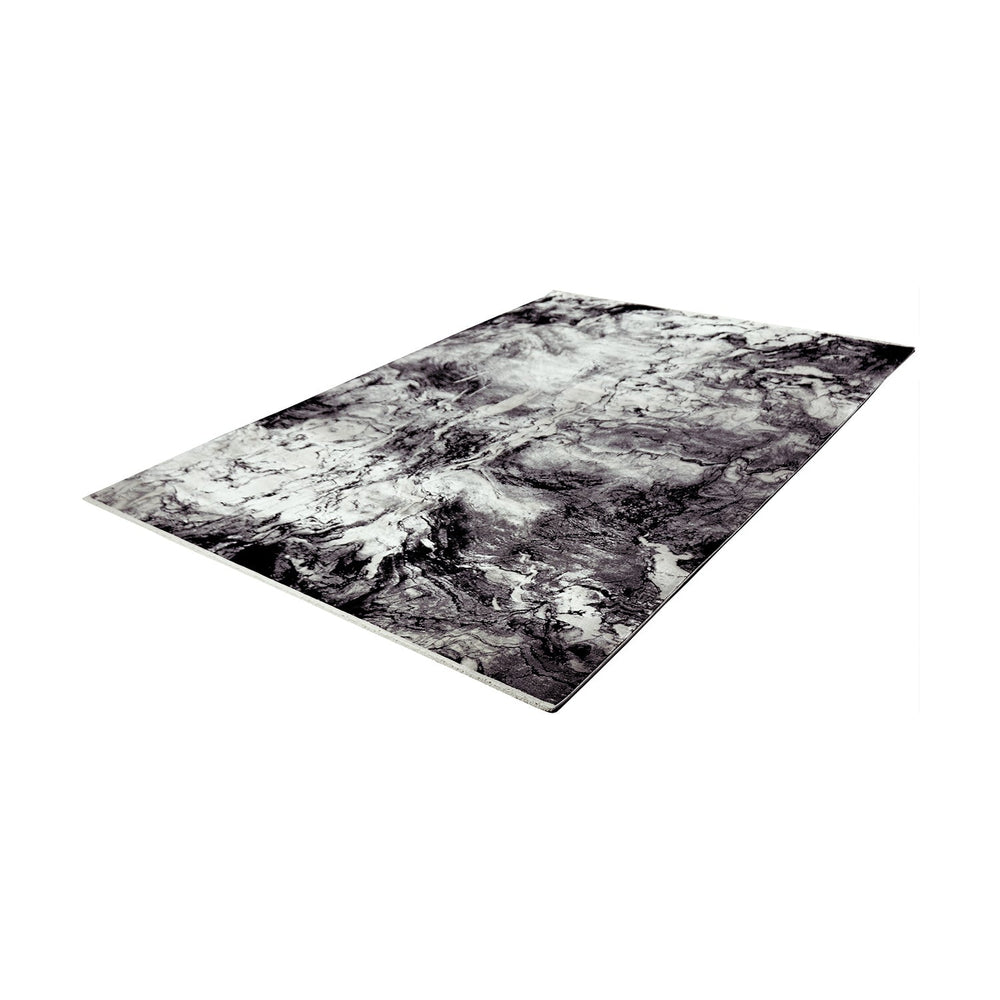 Soft Floor Rug - Olisa Black/White