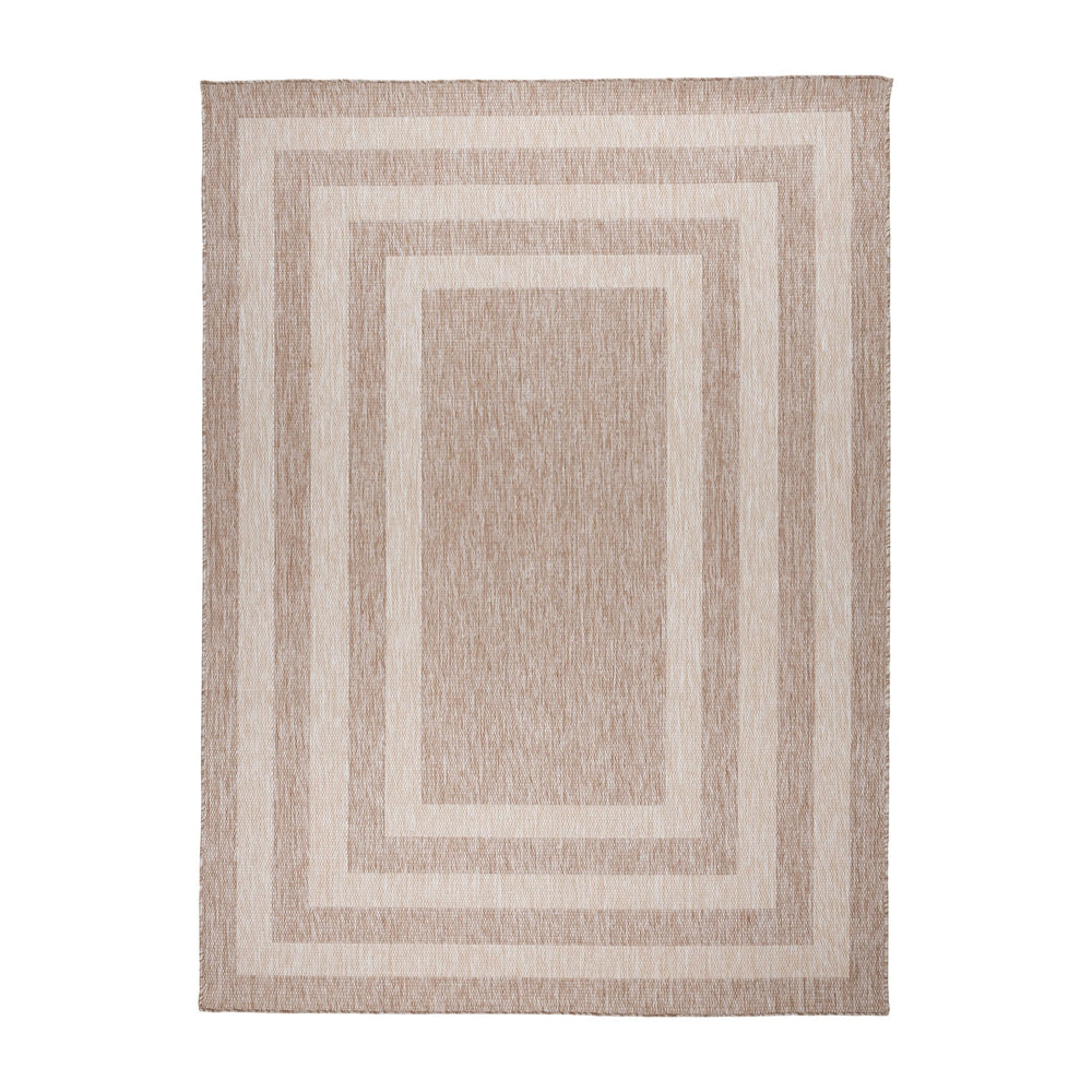In- & Outdoor Rug – Sierra Frame Beige/Cream