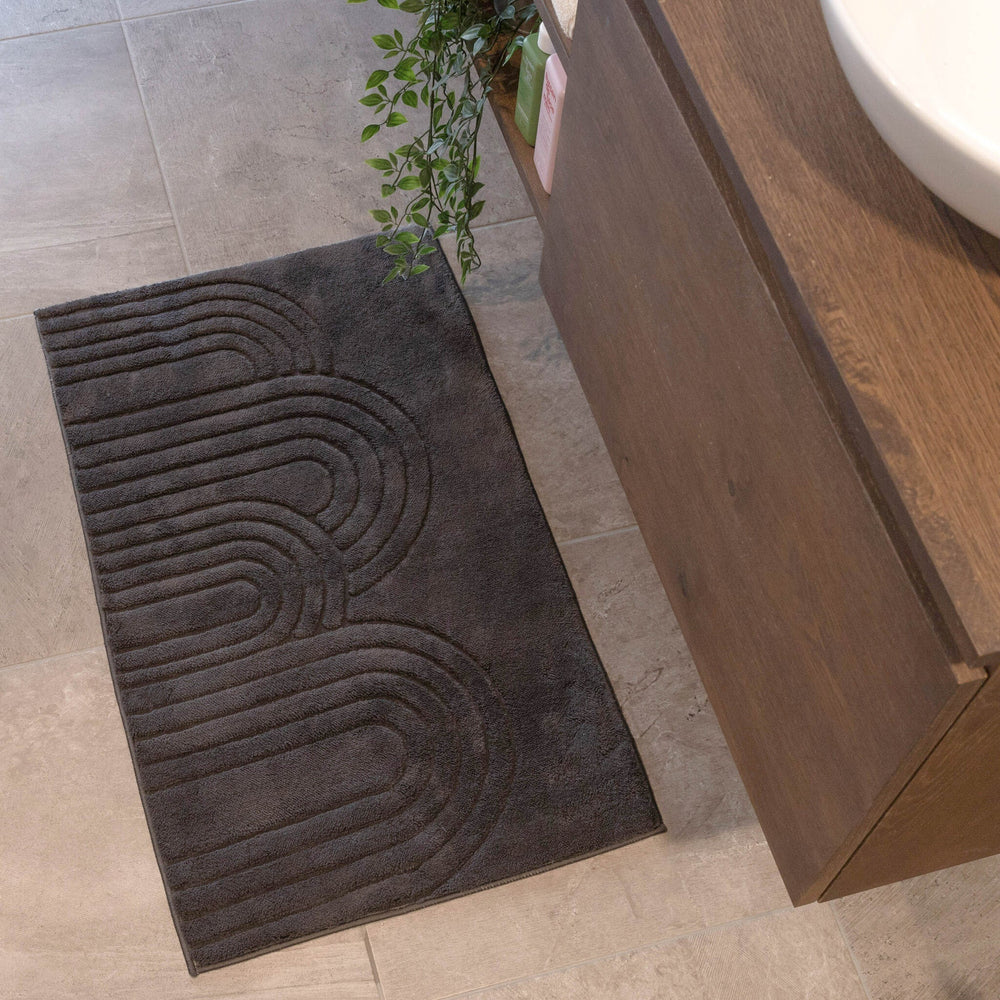 Bathroom Rug - Cassie Arches Black