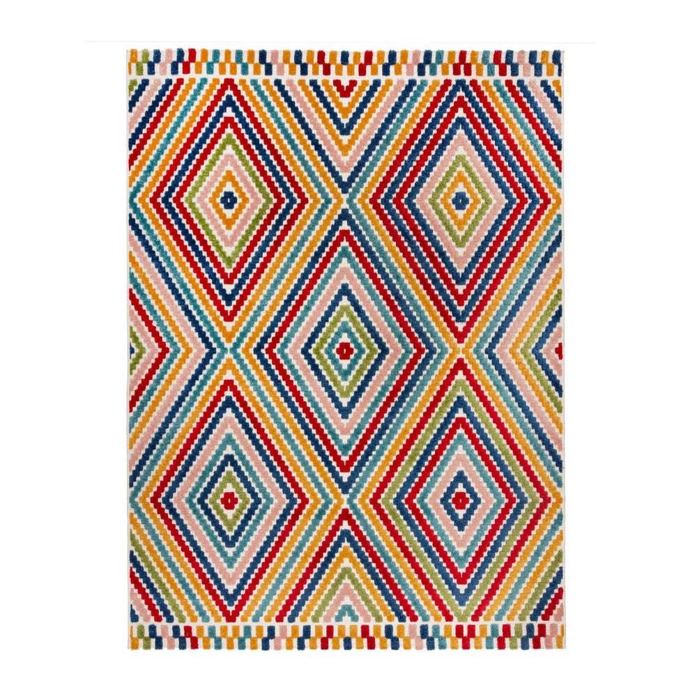 Indoor and Outdoor Rug - Bayo Diamond Multicolor