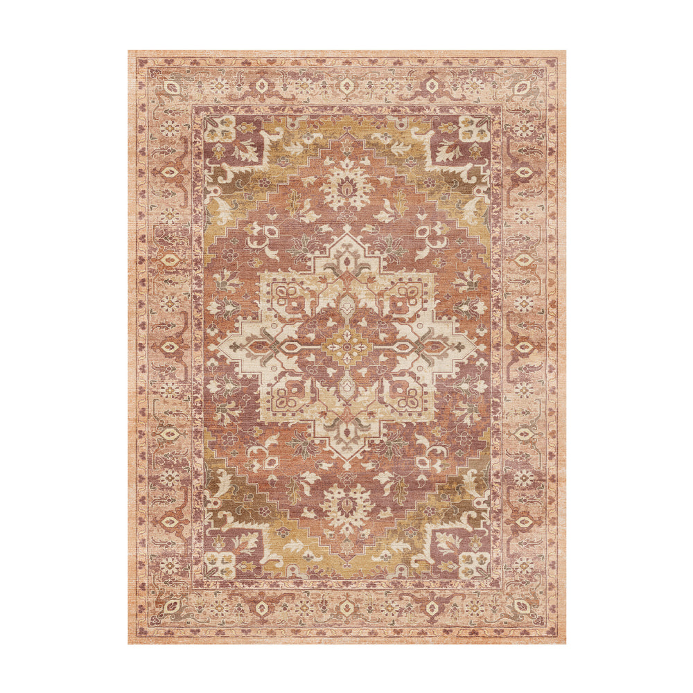 Vintage rug - Sage Medallion Terracotta
