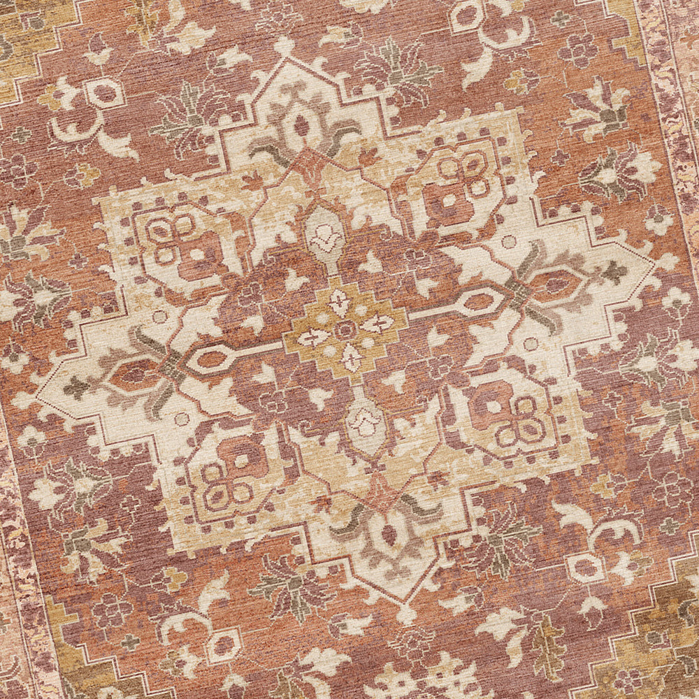 Vintage rug - Sage Medallion Terracotta