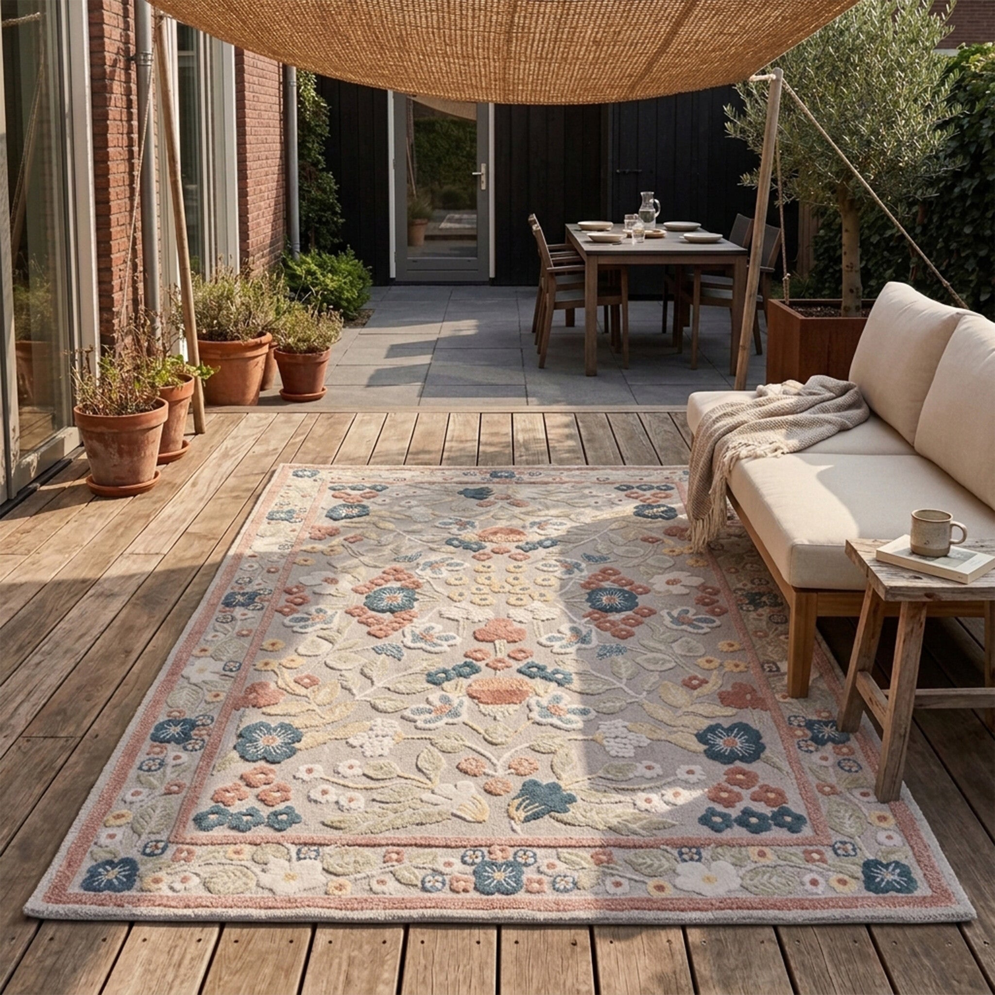 Indoor Outdoor Rug - Bloom Oriental Multicolour