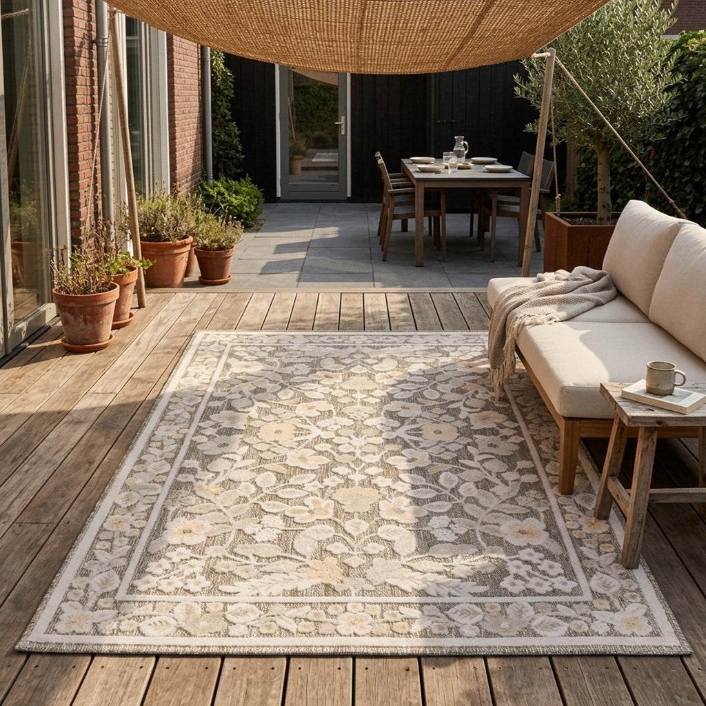 Indoor & outdoor rug - Bloom Oriental Taupe
