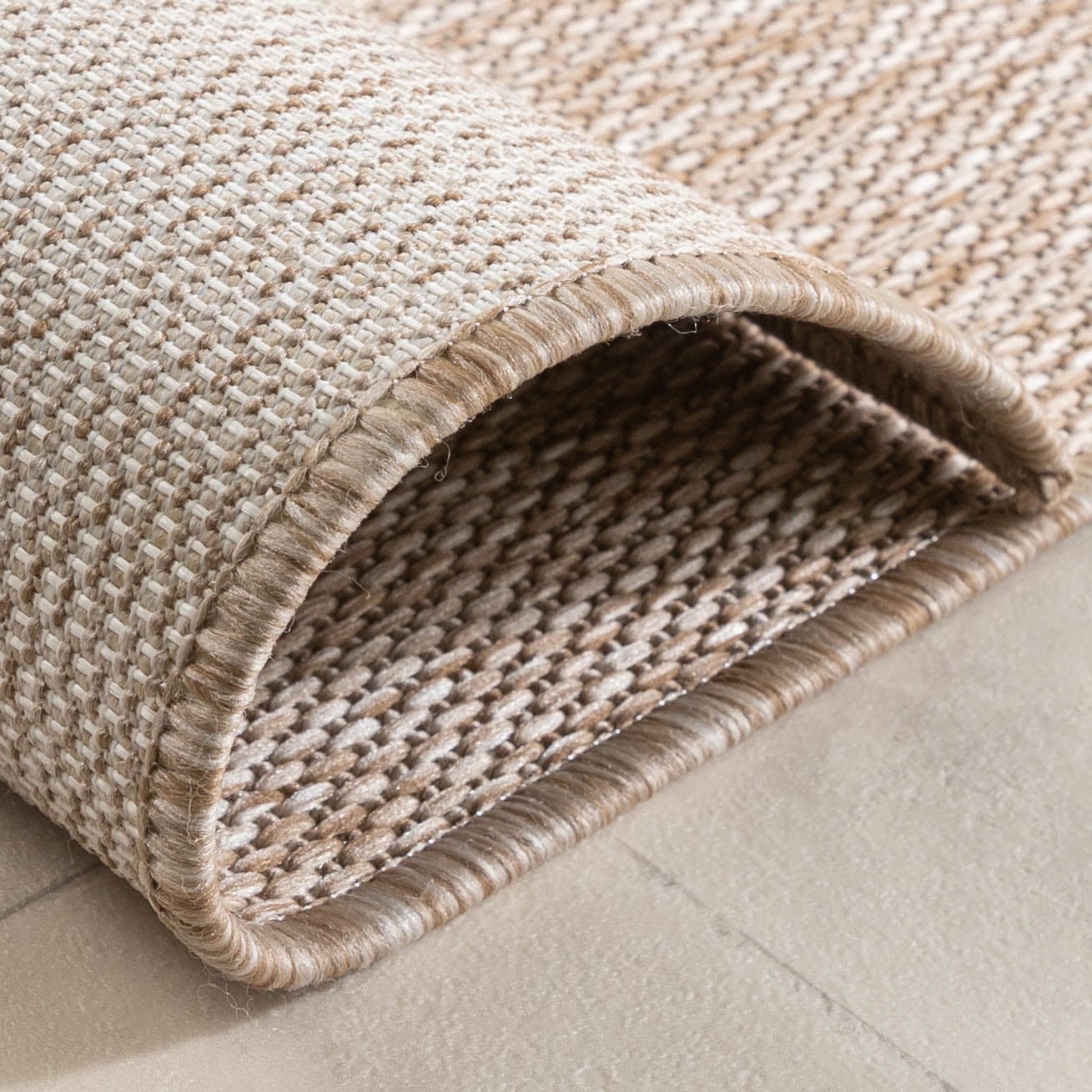 Balcony Rug - Sierra Curves Beige/Cream