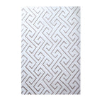Soft geometric floor rug - Vellion Maze White/Beige