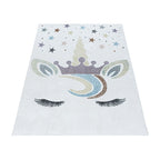 Children's floor rug Unicorn - Lucy White