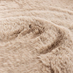 Round High-Pile Rug – Comfy Supreme Beige
