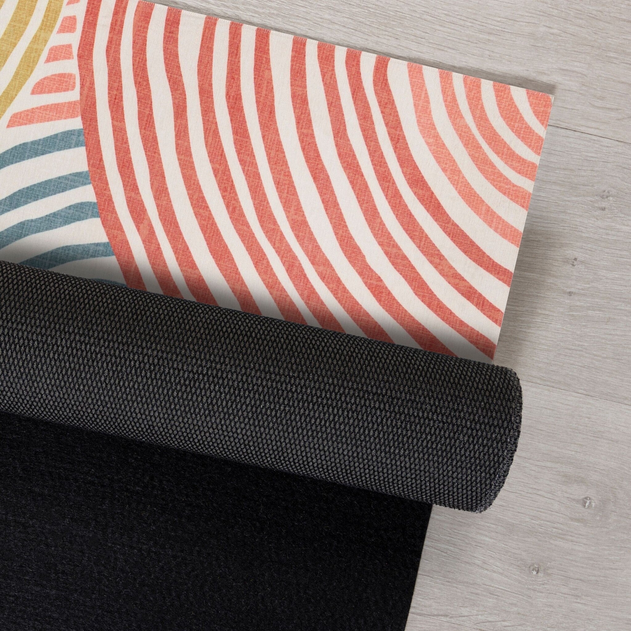 Washable Floor Rug - Fabio Swirl Multicolor