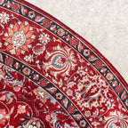 Round Vintage Rug - Imagine Medallion Red