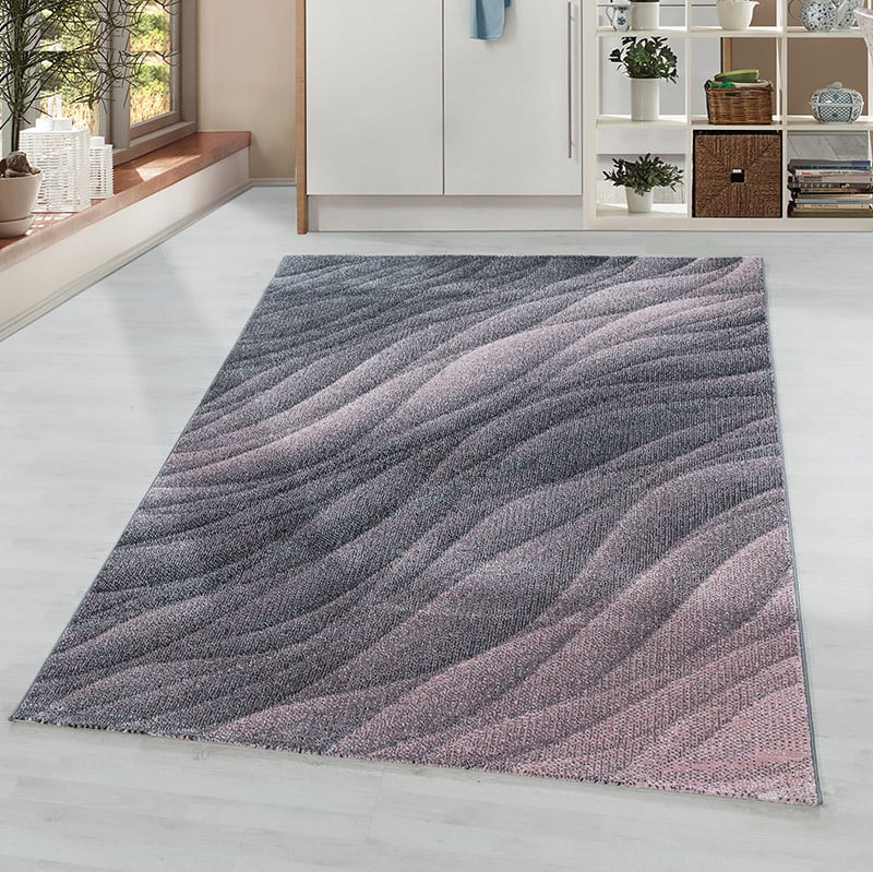 Modern Floor Rug - Optimism Current Pink