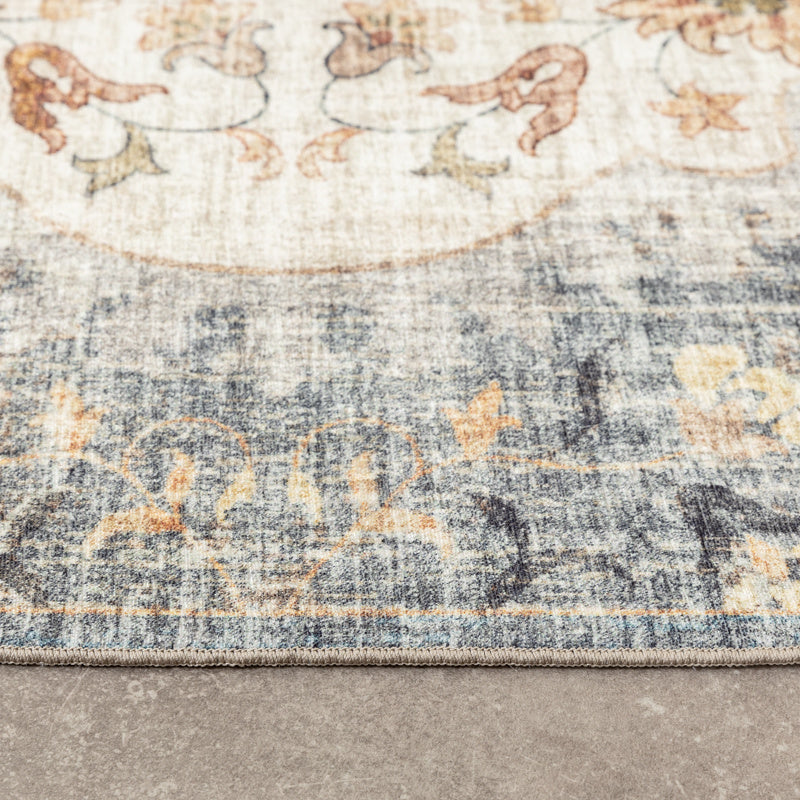 Vintage Outdoor Rug - Santo Mandala Blue/Grey