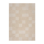 Modern floor rug - Mozo Checkerboard Beige