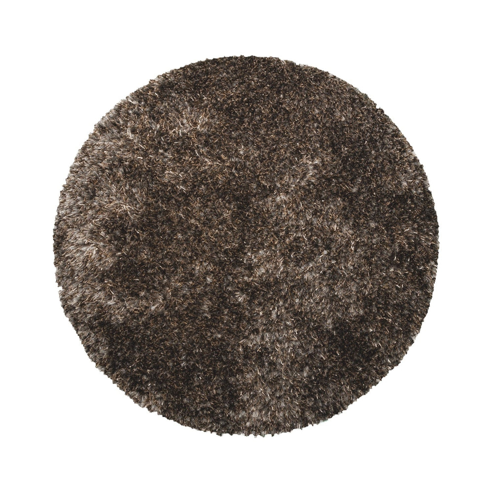 Round Shaggy Rug - Grace Grey