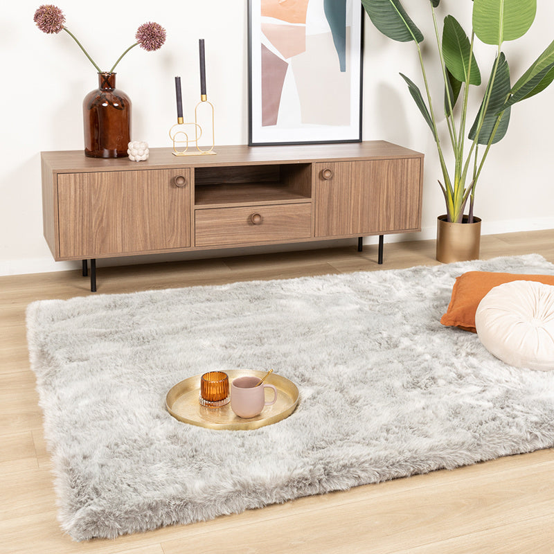 Soft High-Pile Rug - Flare Light Gray