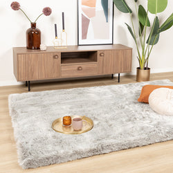 Soft High-Pile Rug - Flare Light Gray
