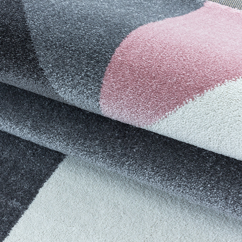 Modern Rug - Optimism Design Pink/Grey