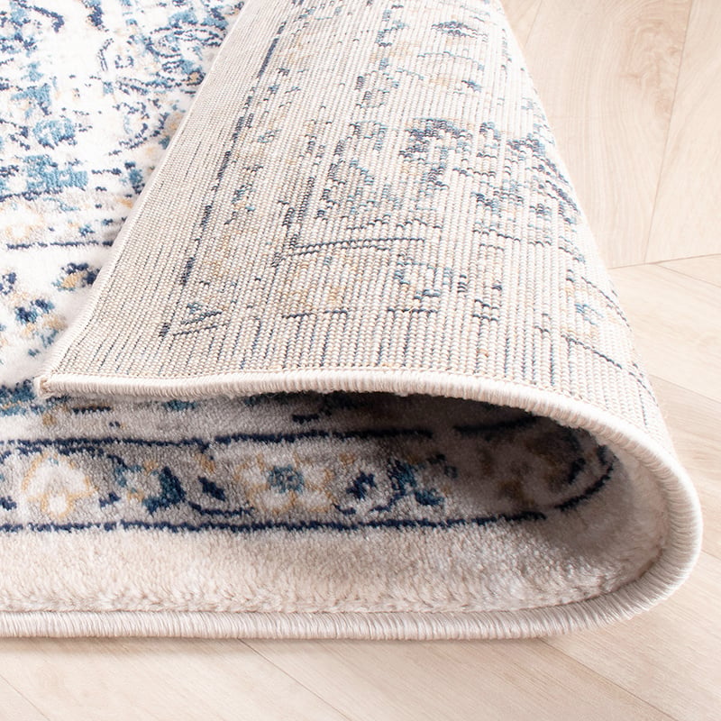Vintage Rug - Deep Medallion White/Blue