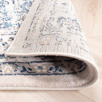Vintage Rug - Deep Medallion White/Blue