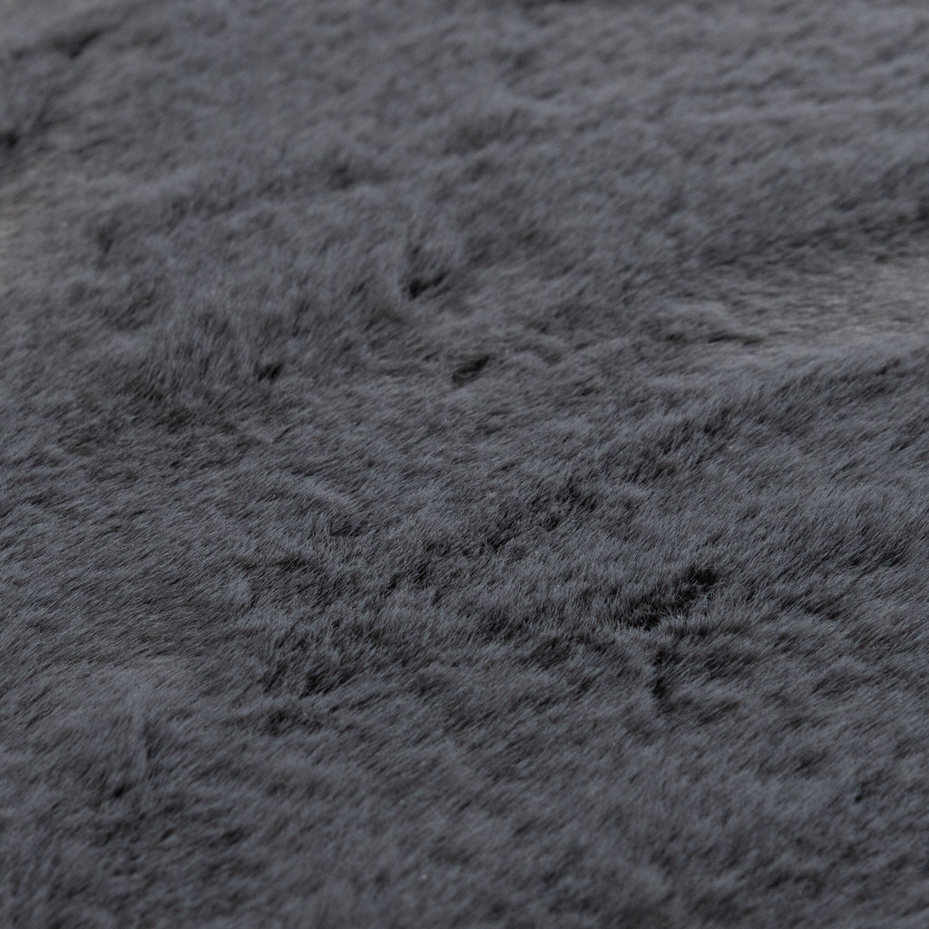 Round High Pile Rug - Comfy Supreme Anthracite